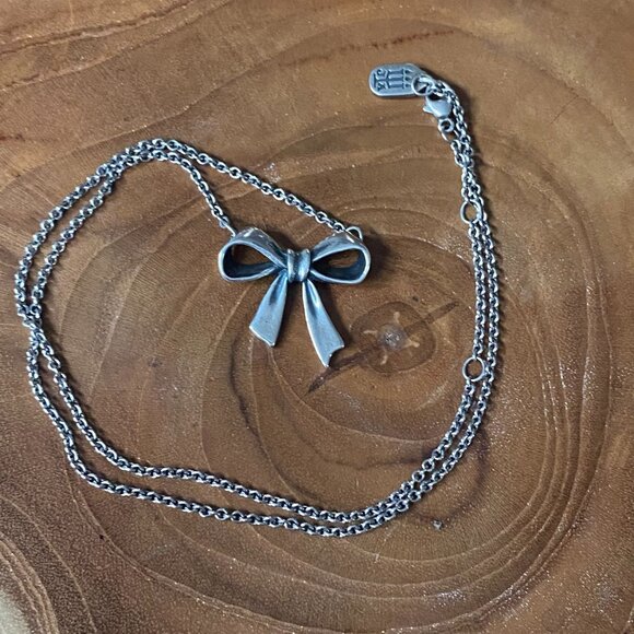 James Avery Jewelry Retired James Avery Bow Necklace Sterling